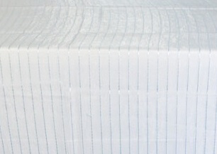 Sur-Nappe Rayee Bleu Bebe