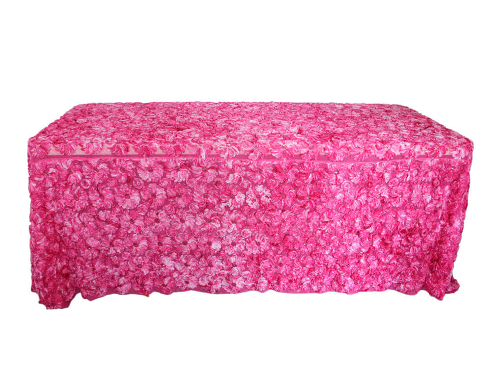 Nappe Rectangulaire Bedazzled Fuschia