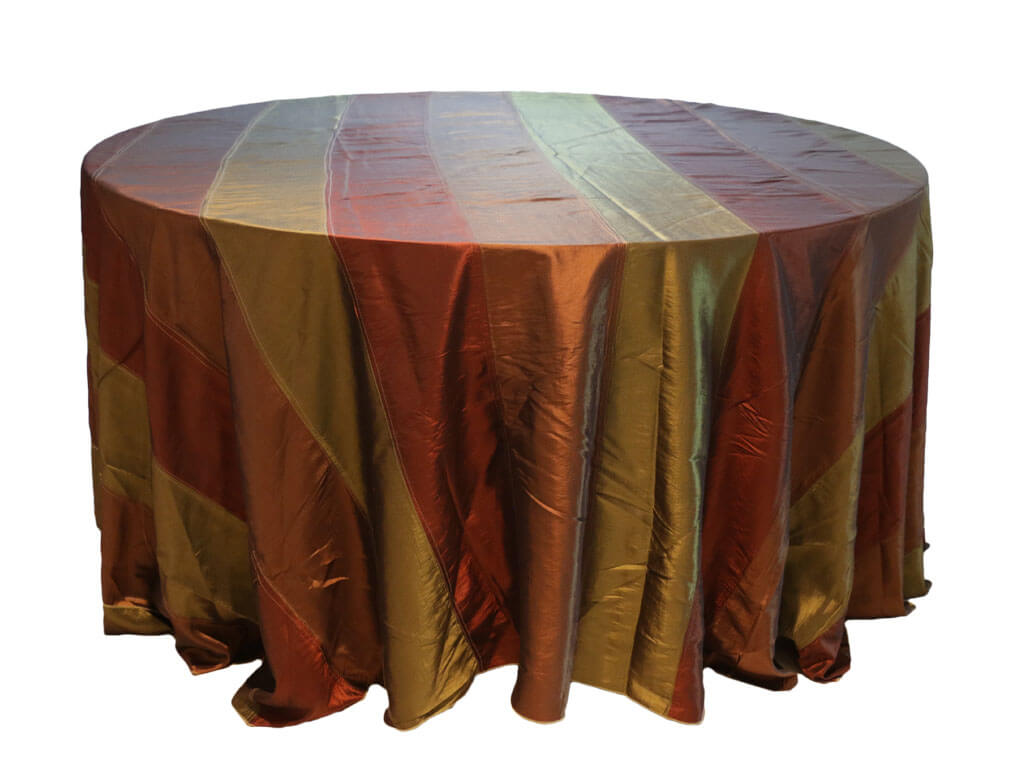 Nappe Brun et Vert Rayee