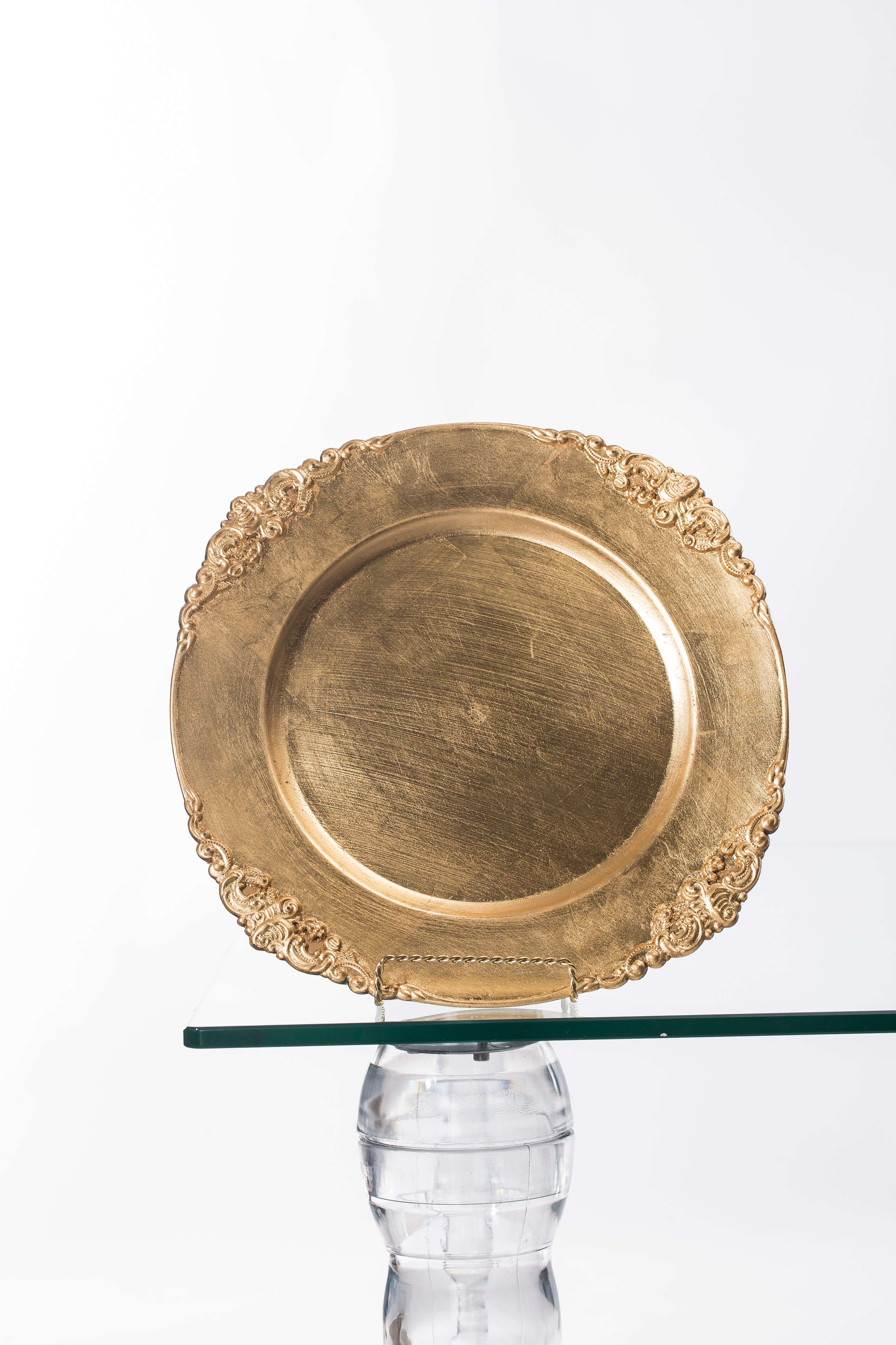 Sous-Assiette Baroque Or