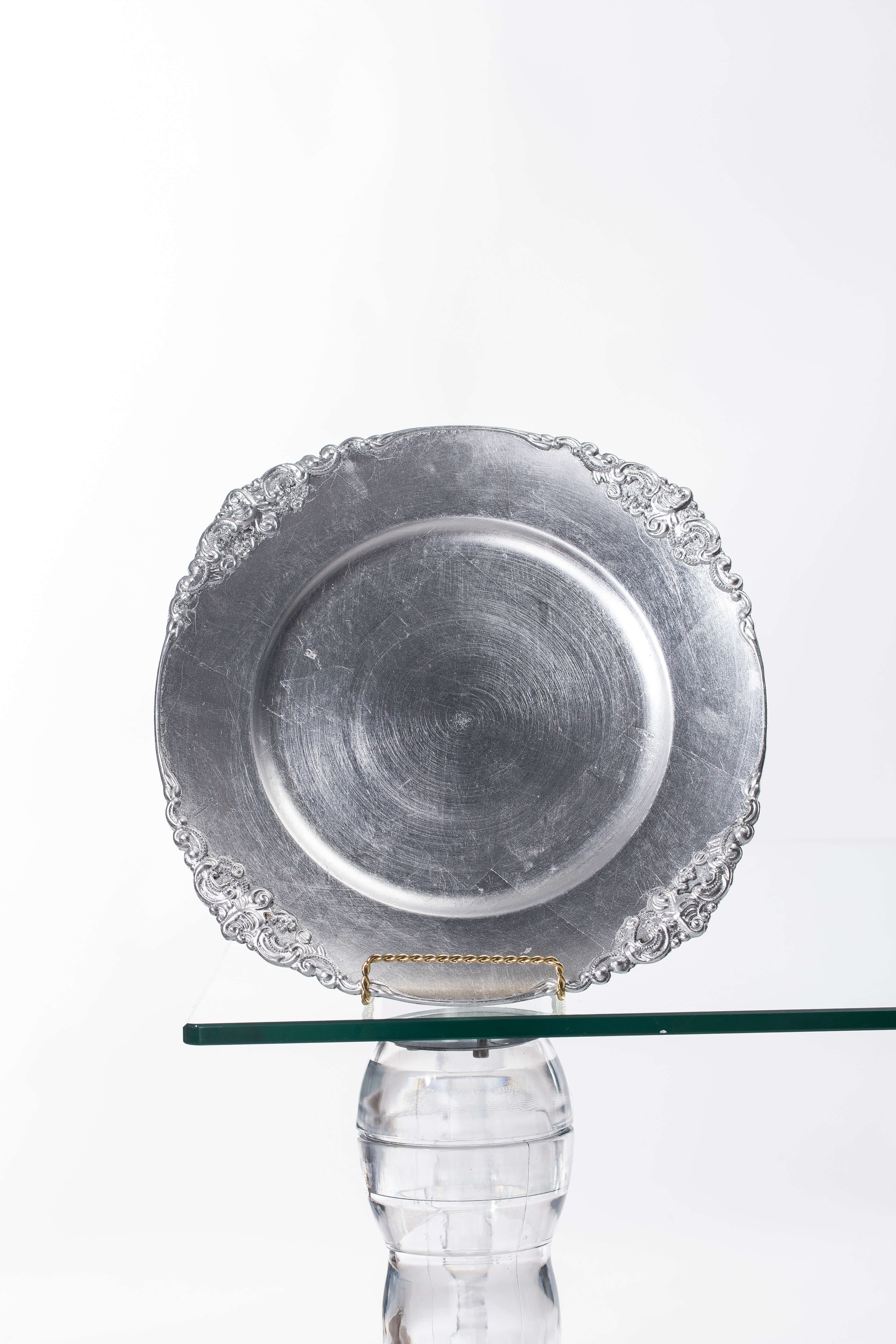 Sous-Assiettes Argent Baroque