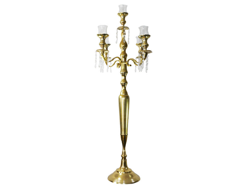 5 Branch Gold Candelabra