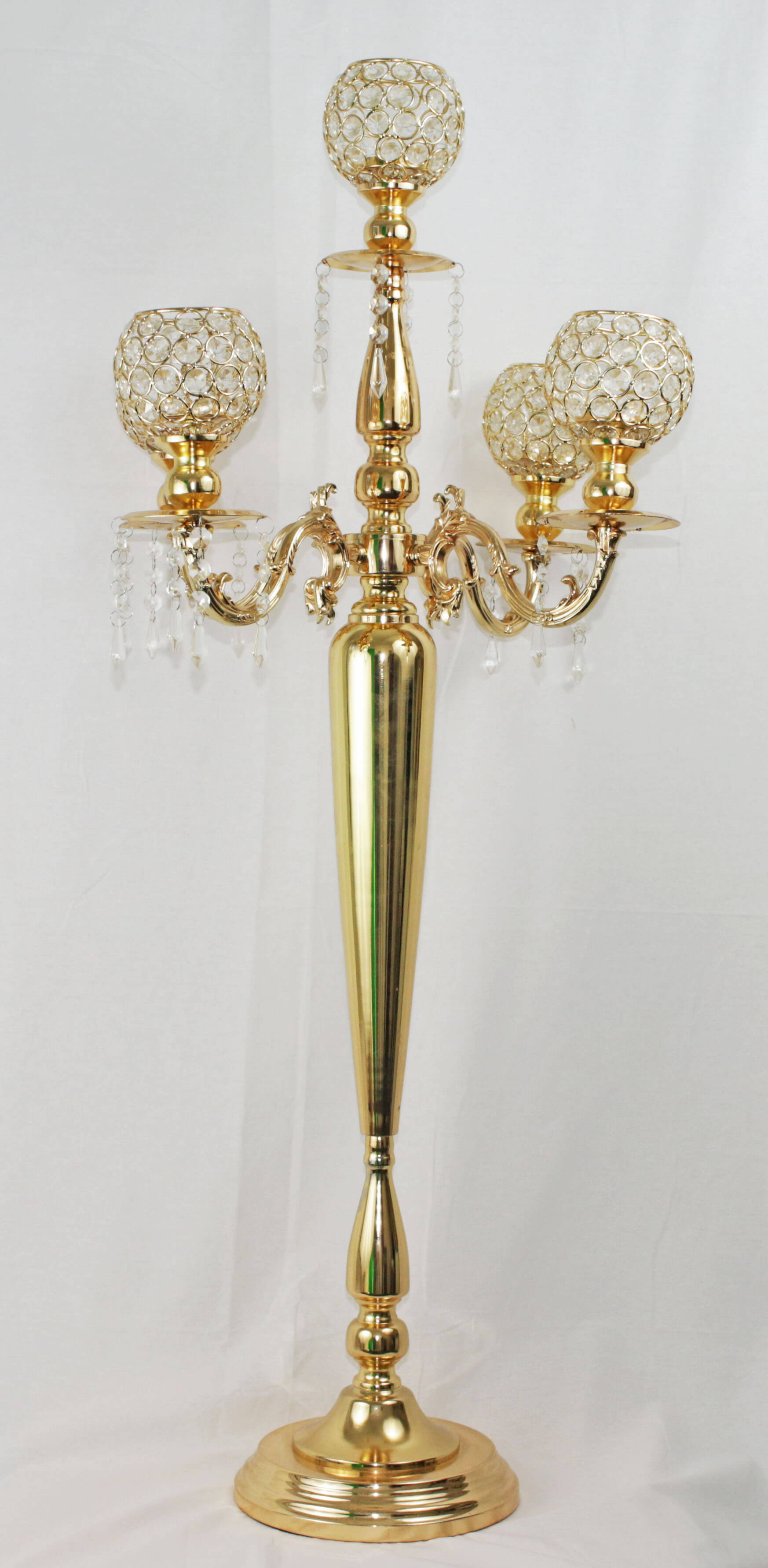 Gold Crystal Candelabra