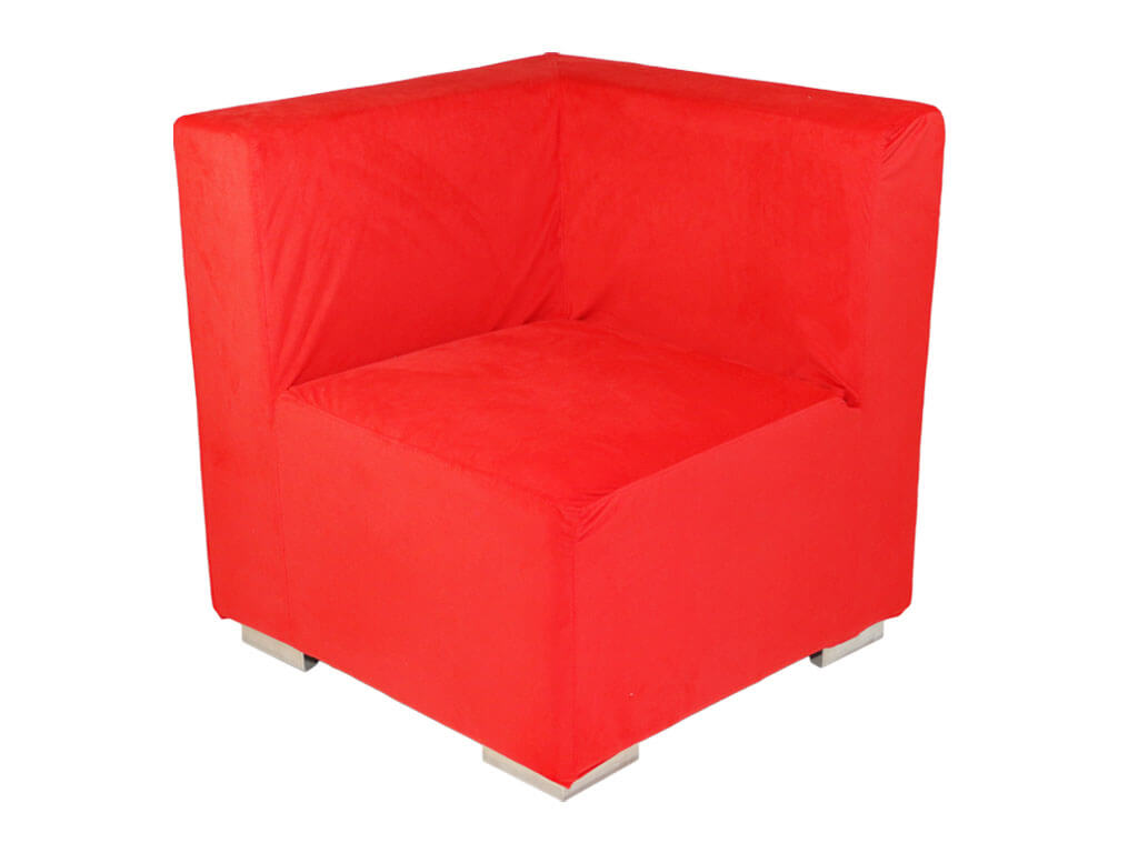 Red Modular Sofa