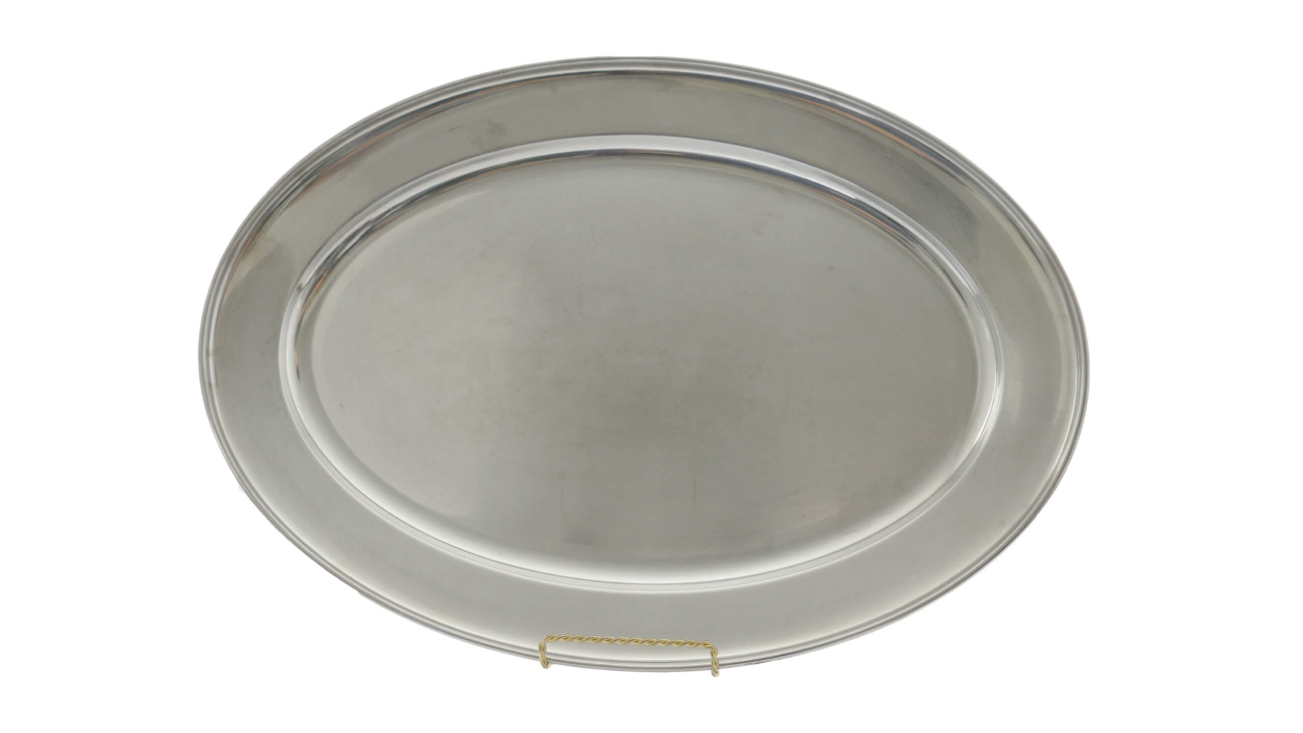 Oval Silver Serving Platter 