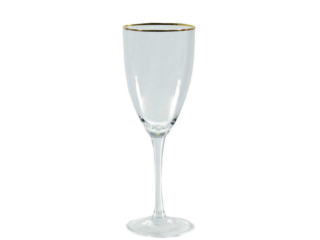 Verre a Vin Or 12oz-bord doré