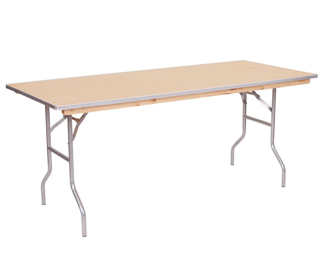 Rectangular 6FT Wood Table