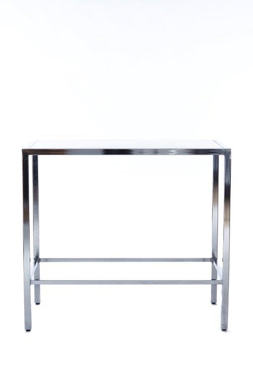 Rectangular Chrome / Plexi Cruising Table