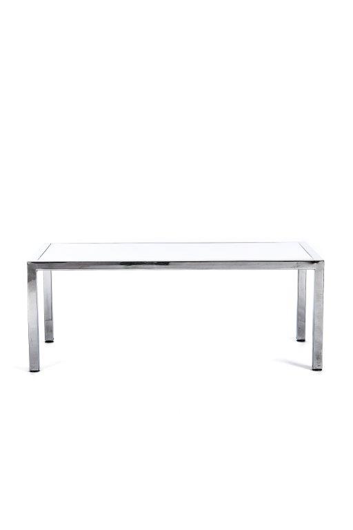 Rectangular Chrome / Plexi Coffee Table