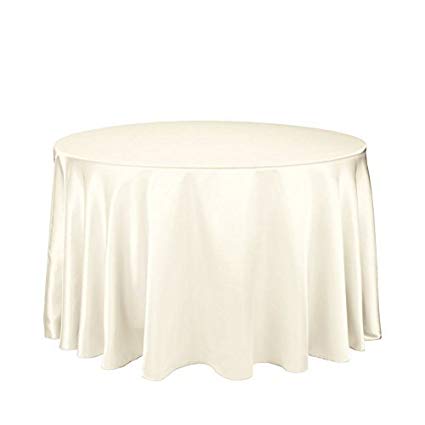 Ivory Satin Tablecloth