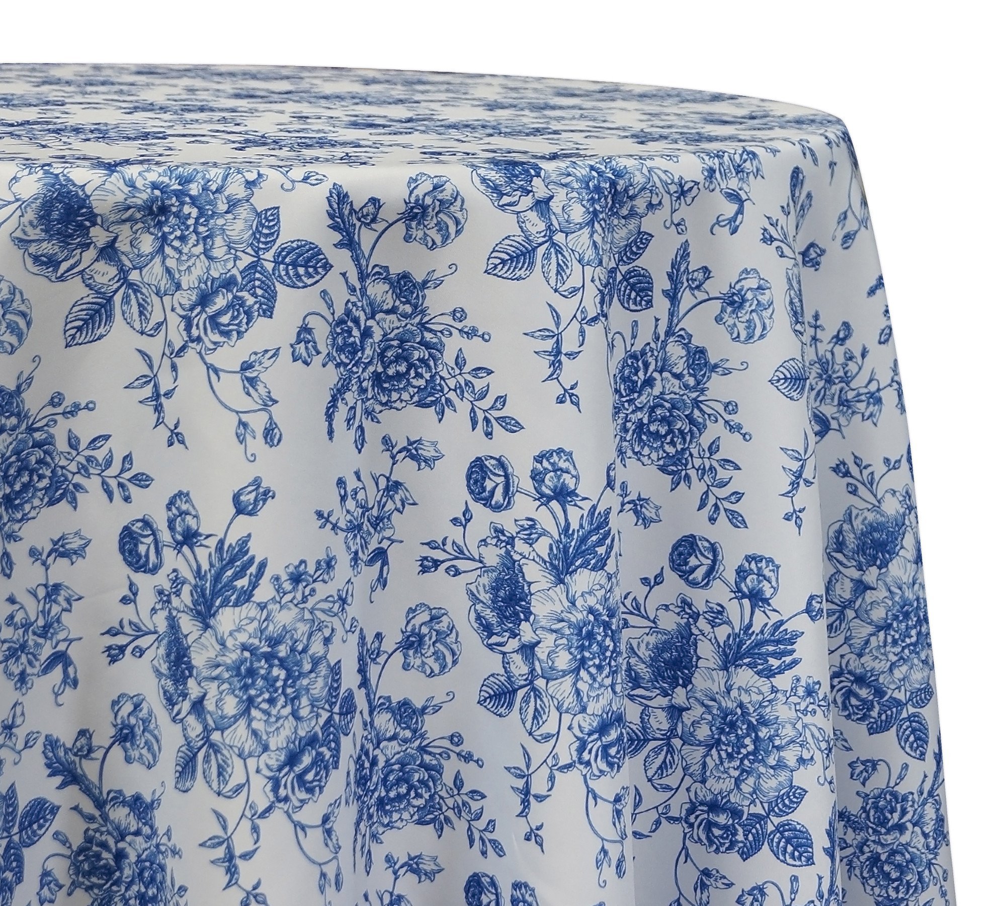 French Toile Tablecloth Blue & White