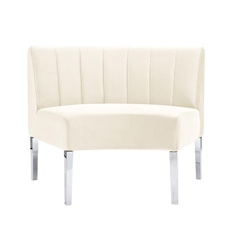Ivory Half Moon Sofa