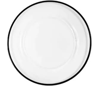 Black Rim Charger plate