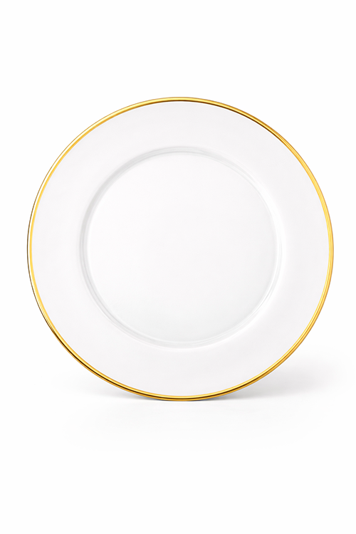 Sous-assiettes bordure or