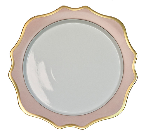 Sous assiette Weatherly rose 