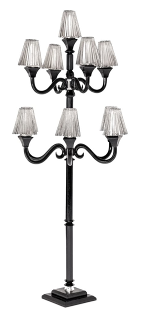 11 Arm Lampshade-Black