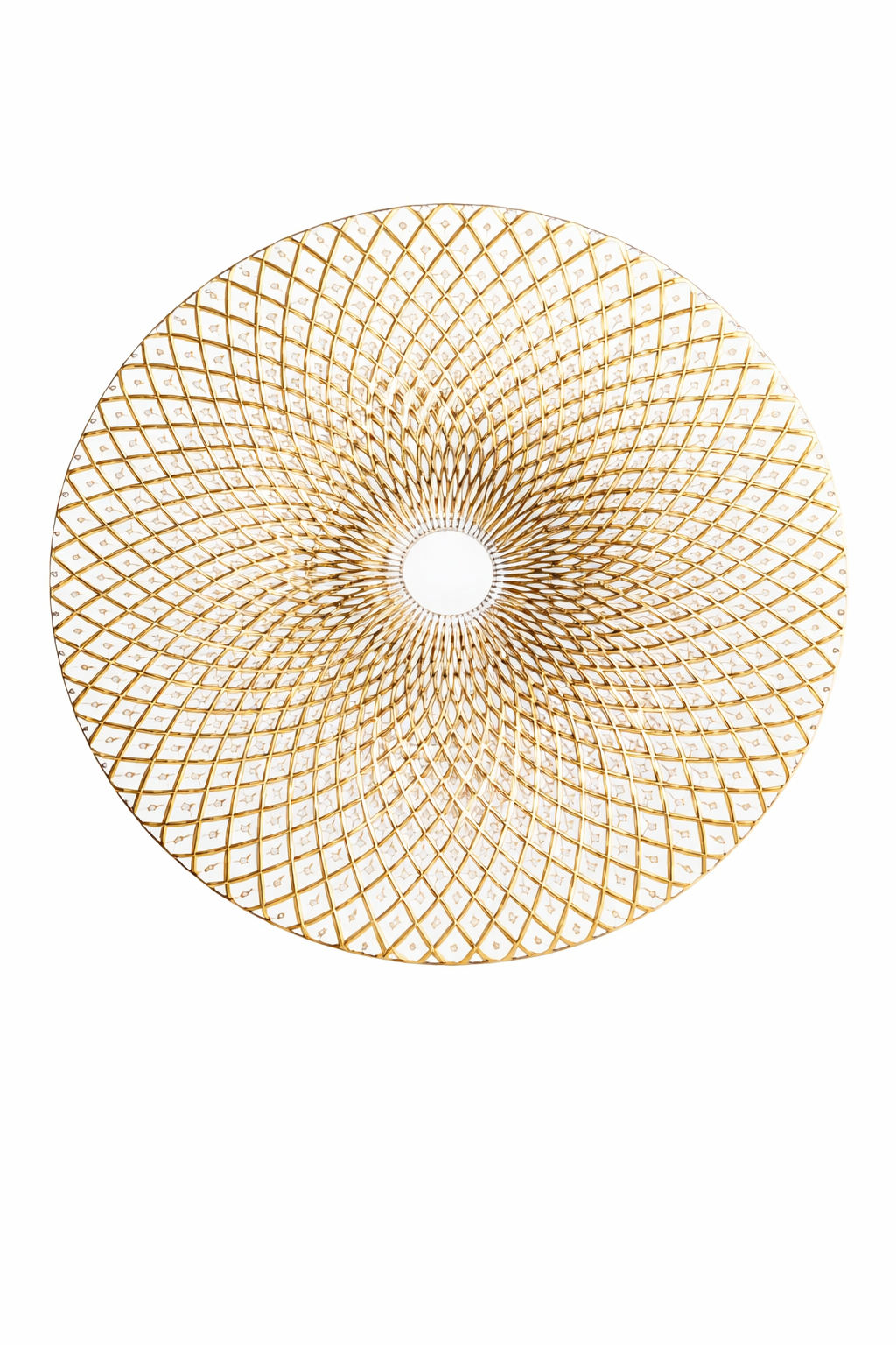 Sous-Assiette Spirale Or