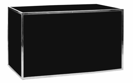 Black Plexi Bar-Chrome frame