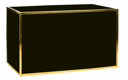 Bar en plexi noir-or