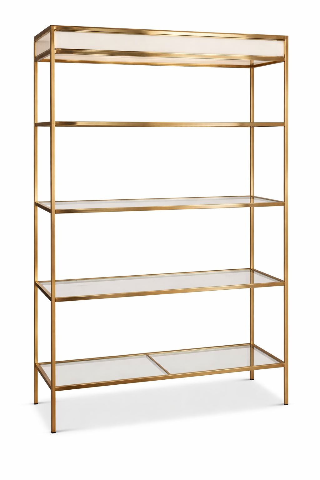 Cartier Gold Back Bar 4ft-White plexi