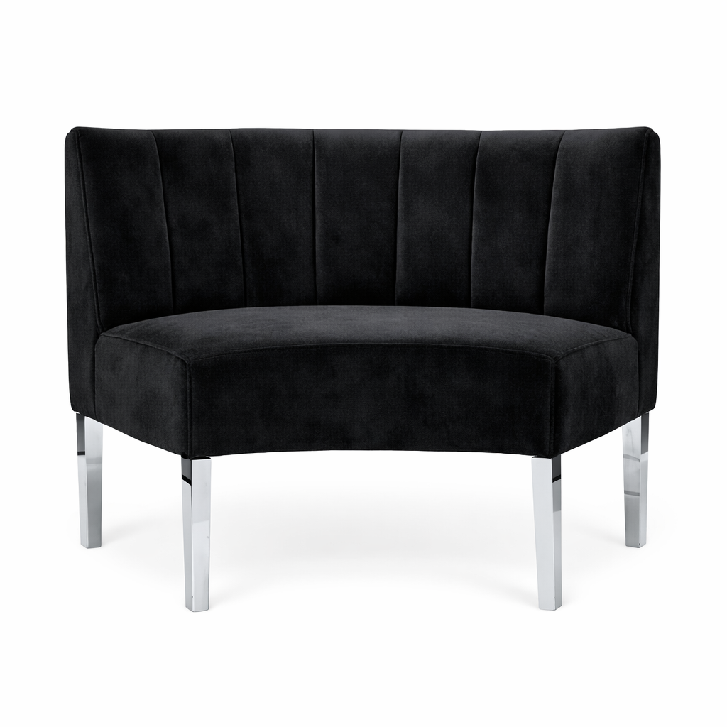 Half Moon Black Sofa