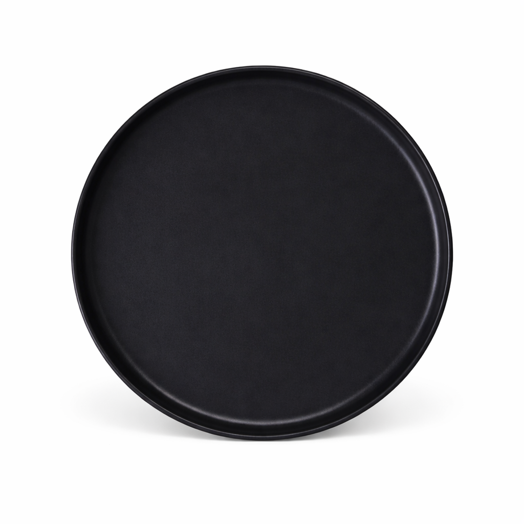 Black Stone Dinner Plate-Matte