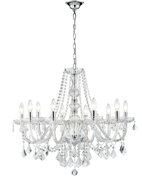Suspended Crystal Chandelier