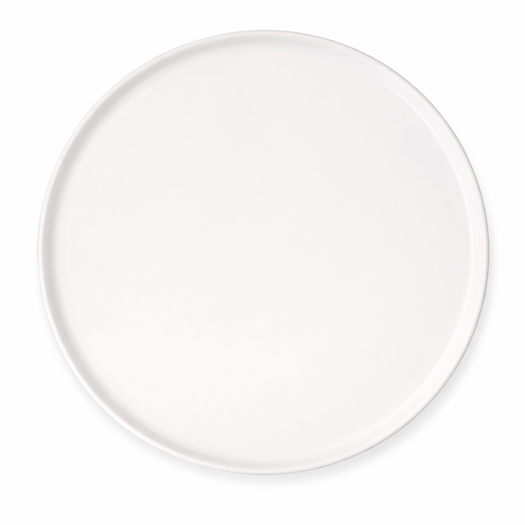 White Stone Dinner Plate-Matte