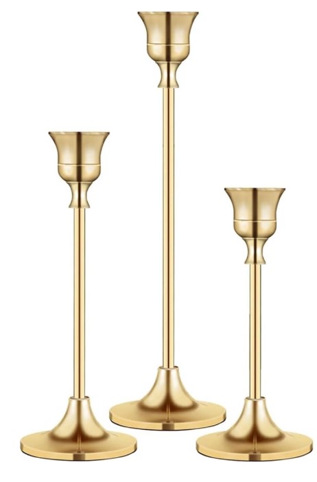 Vintage Gold Candlesticks